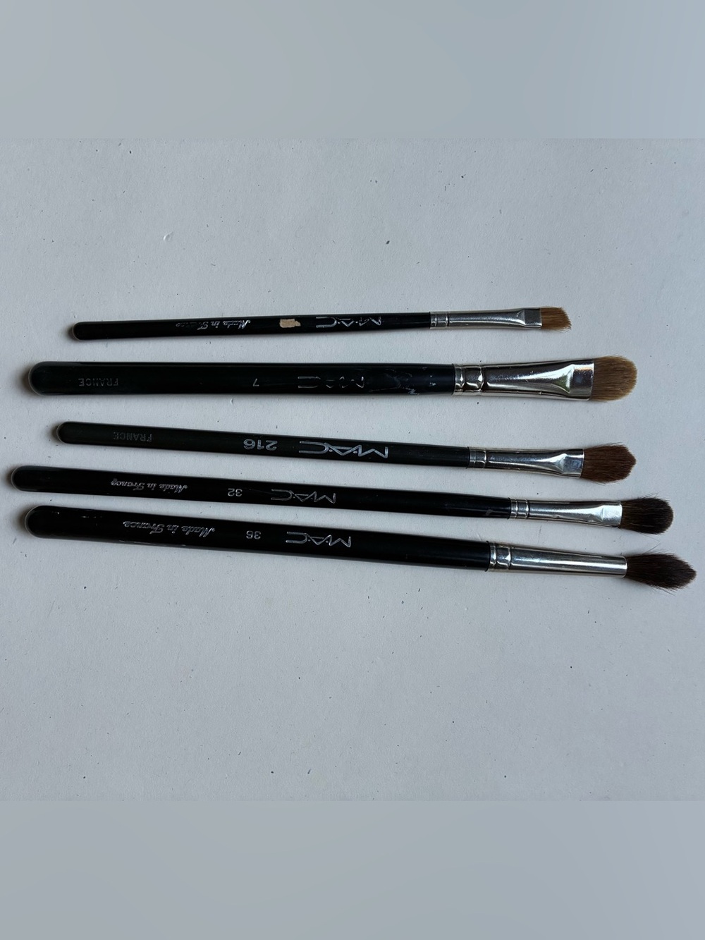 🔥Vintage MAC Cosmetics Professional Eye Makeup Brushes – Set of 5
